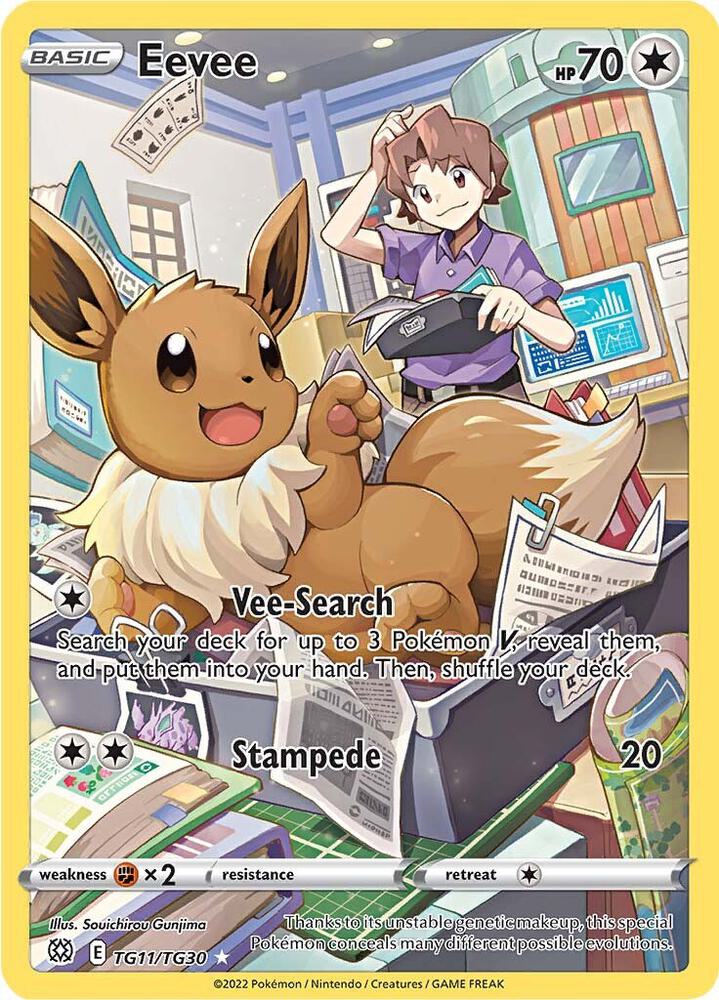 Eevee - SWSH09: Brilliant Stars Trainer Gallery (SWSH09:TG) TG11/TG30