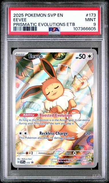 Eevee Prismatic Evolutions PSA 9 Promo