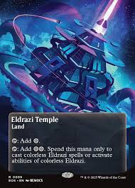 Eldrazi Temple Borderless Poster 0059 Foil EOS T