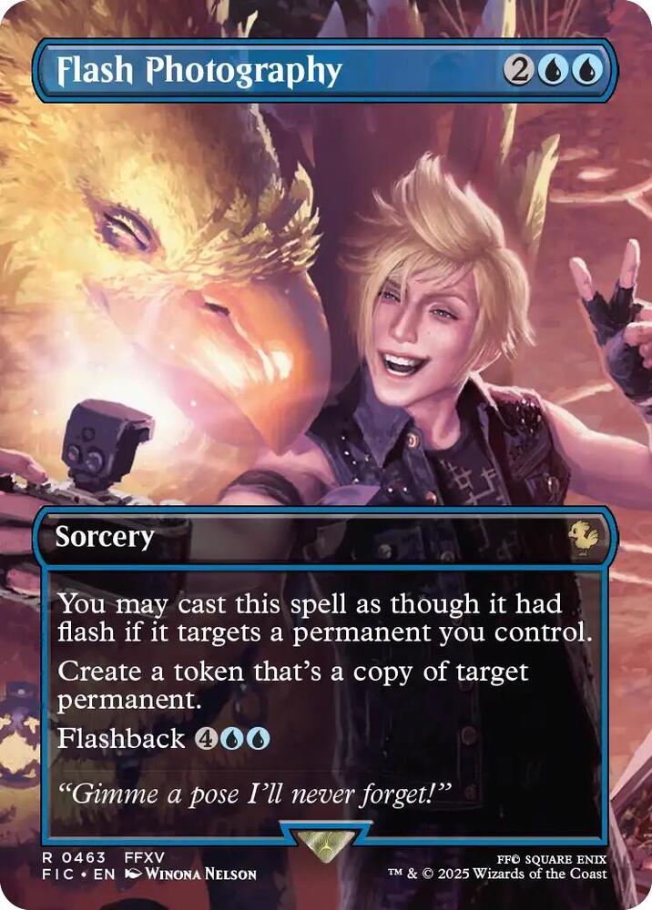 Flash Photography (Borderless) - Commander: FINAL FANTASY (FIC) FOIL