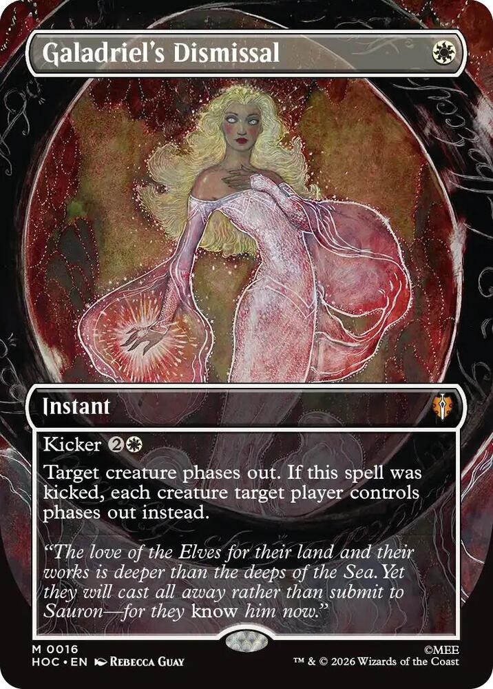Galadriel's Dismissal (Borderless Foil) - The Hobbit: Eternal-Legal (HOC)