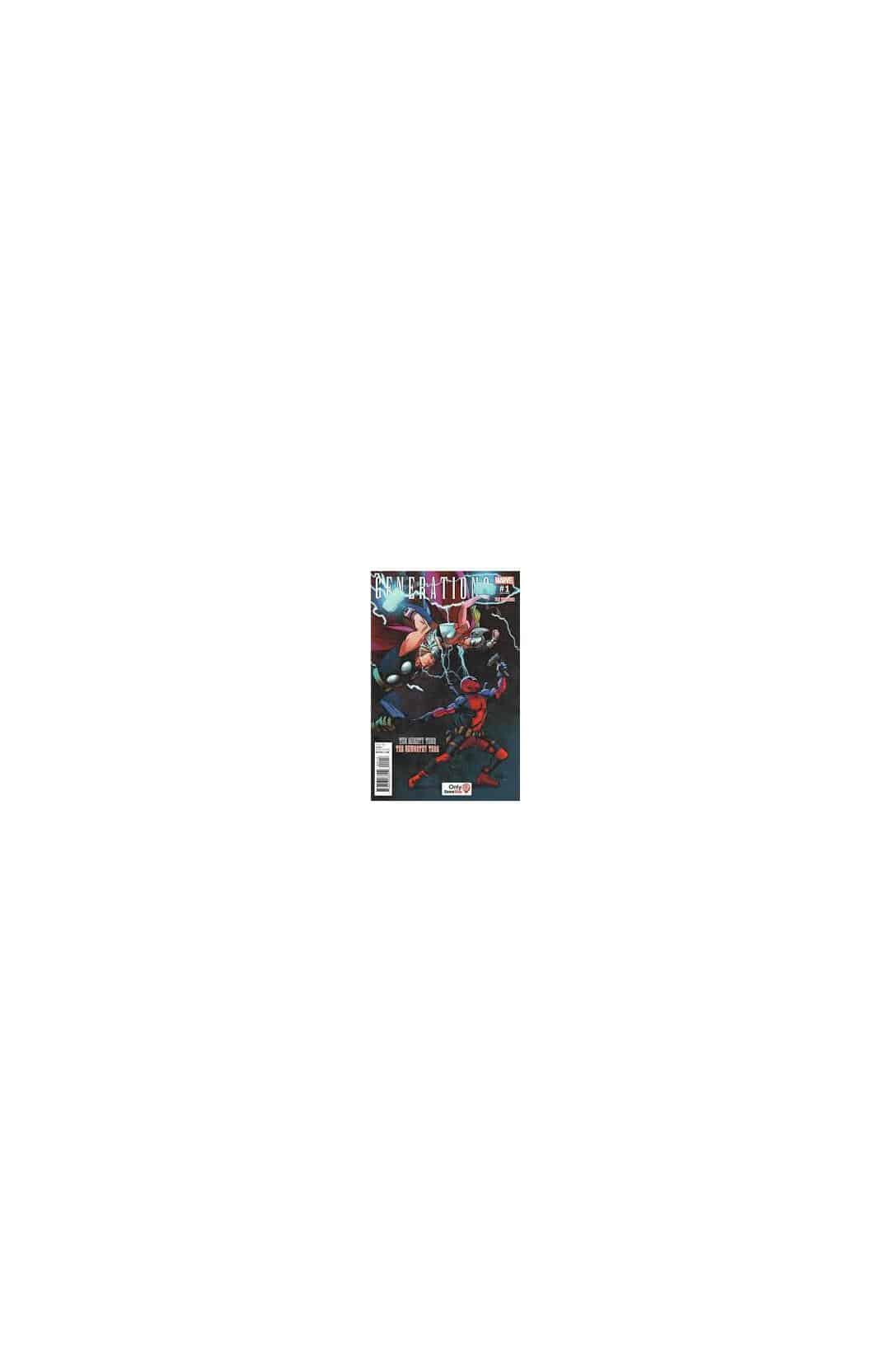 Generations #1 The Thunder The Mighty Thor The Unworthy Thor GameStop Variant