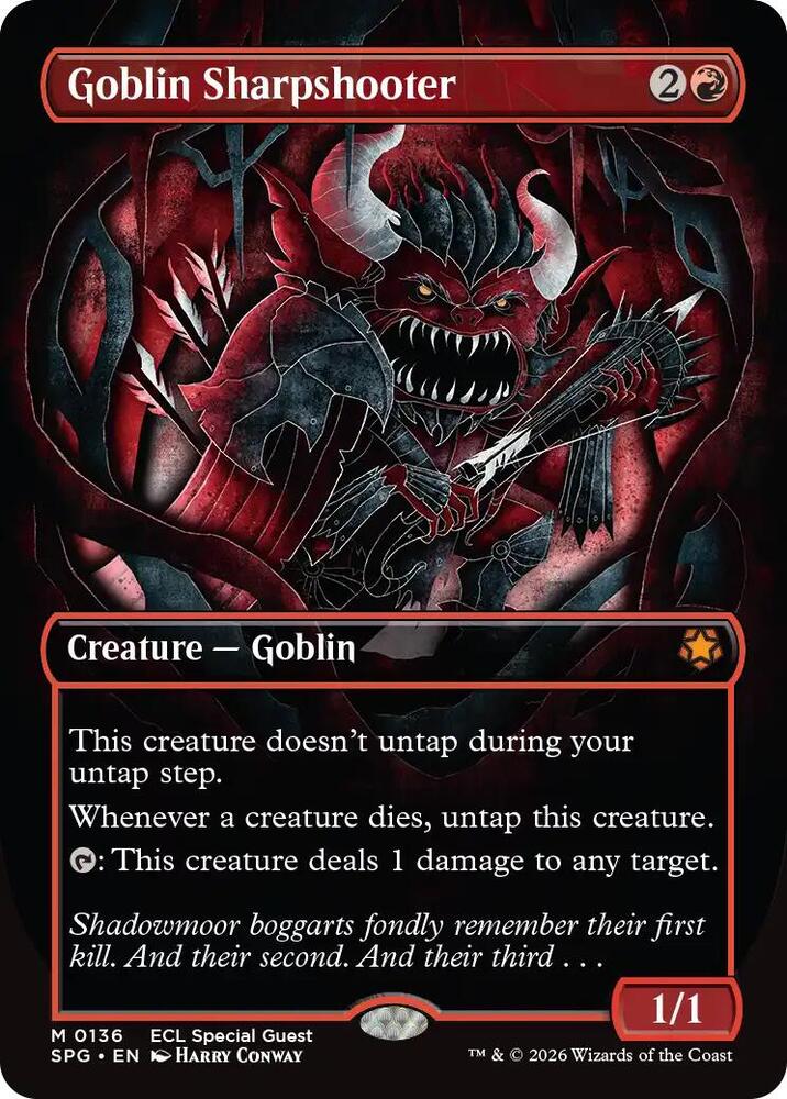 Goblin Sharpshooter Borderless 0136 SPG Foil