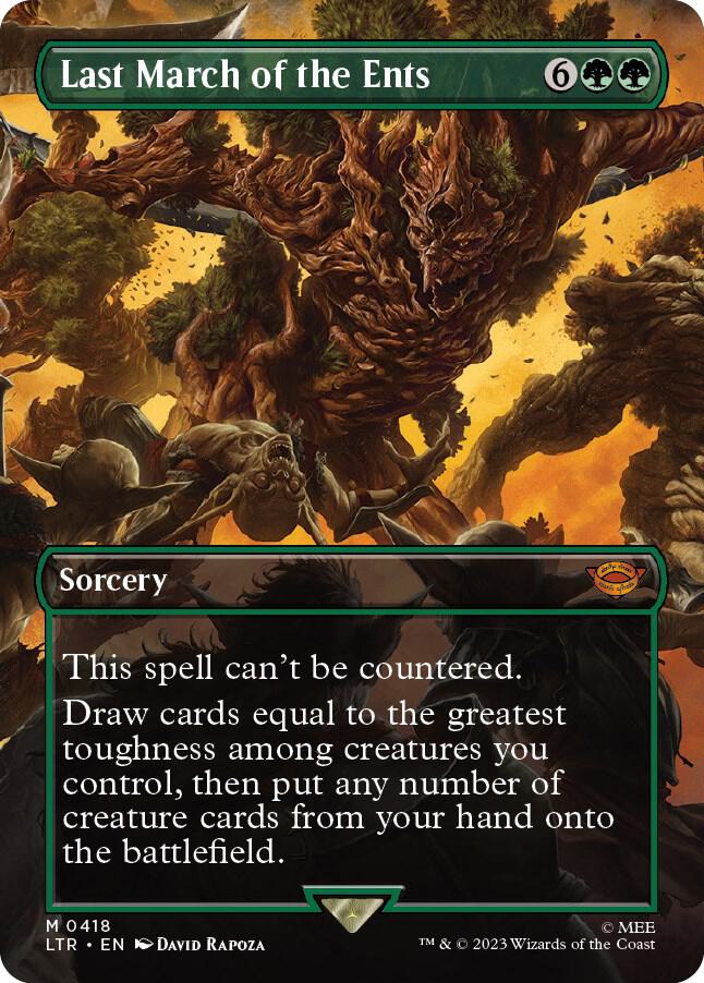 Last March of the Ents (Borderless FOIL) - Universes Beyond: The Lord of the Rings: Tales of Middle-earth (LTR)