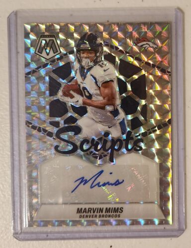 Marvin Mims Scripts Mosaic Prizm Auto #SC-MMI