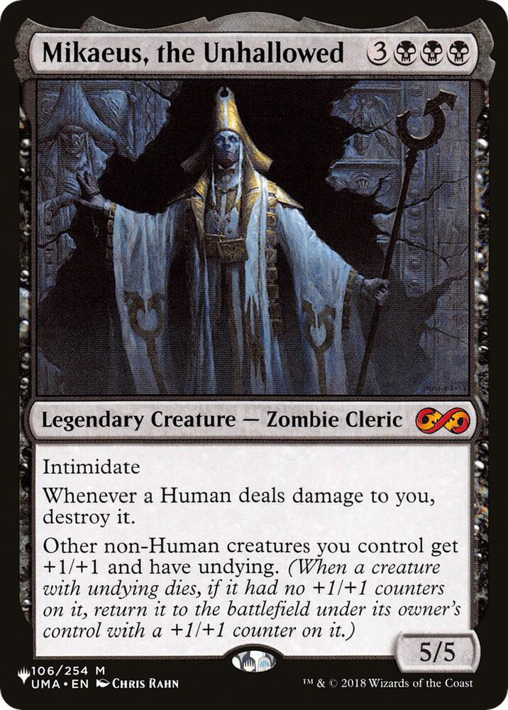 Mikaeus, the Unhallowed - The List Reprints (LIST) 106/254