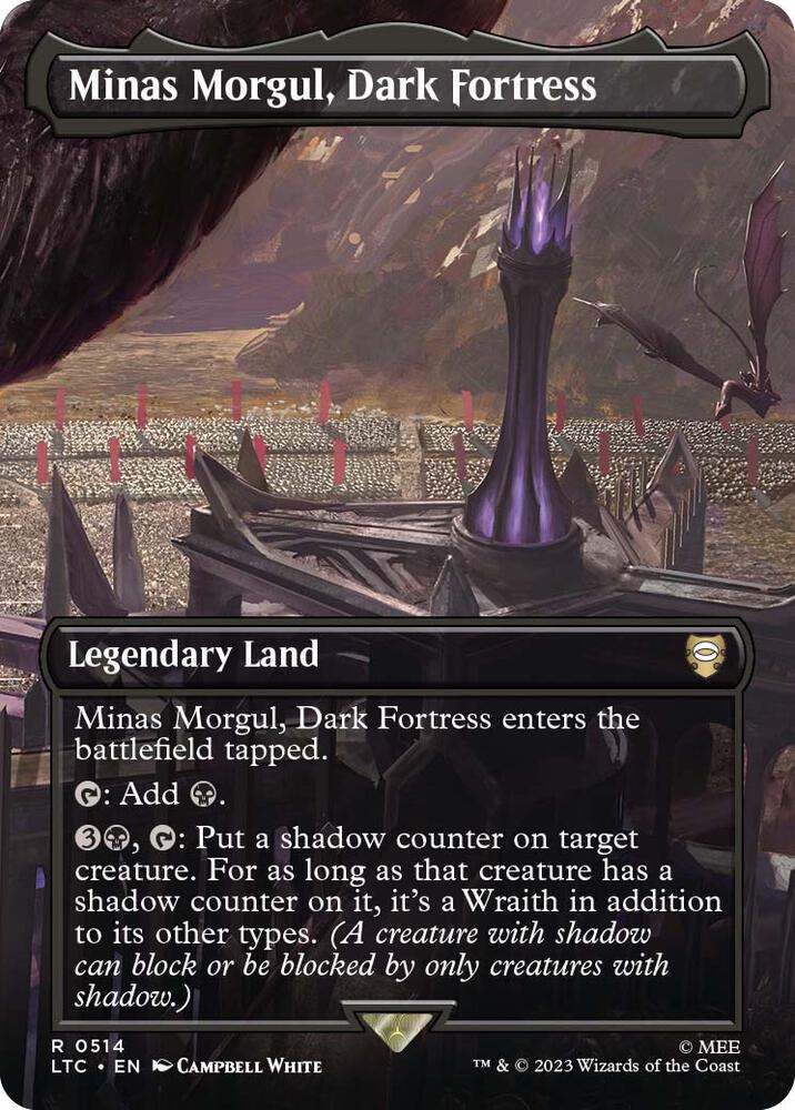 Minas Morgul, Dark Fortress Borderless Foil 0514 LTC