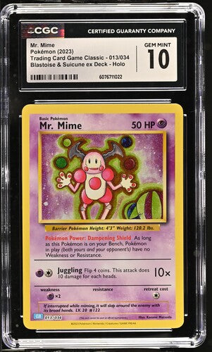 Mr. Mime Classic Collection CGC 10 013/034