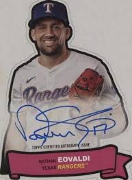 Nathan Eovaldi Auto 2024 Topps Sticker Card