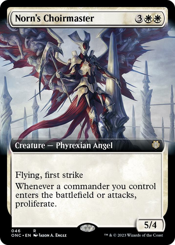 Norn's Choirmaster (Extended Art) - Commander: Phyrexia: All Will Be One (ONC) #046