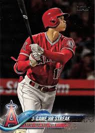 Shohei Ohtani 2018 Update Series US189 3-Game HR Streak Topps
