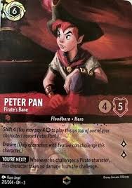 Peter Pan Pirate's Bane Lorcana Enchanted 215/204