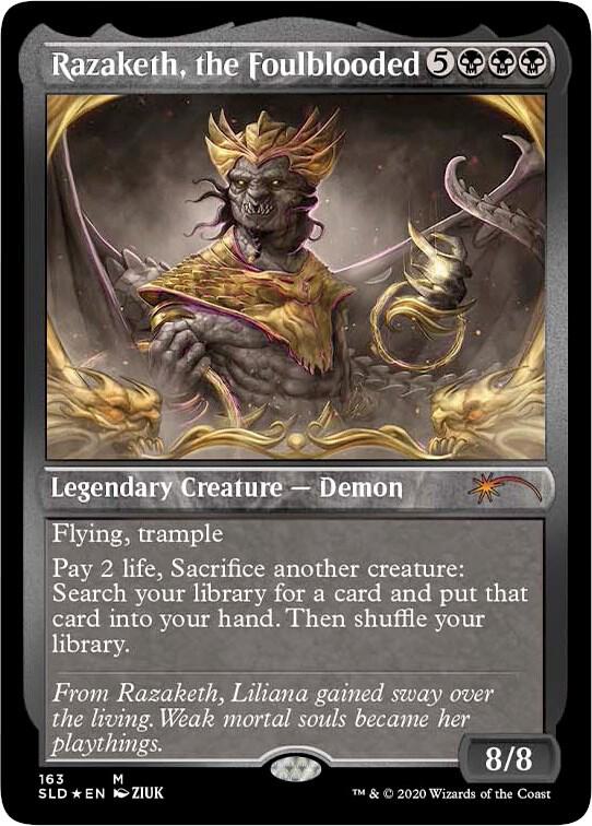 Razaketh, the Foulblooded (Foil Etched) - Secret Lair Drop Series (SLD) Foil #163