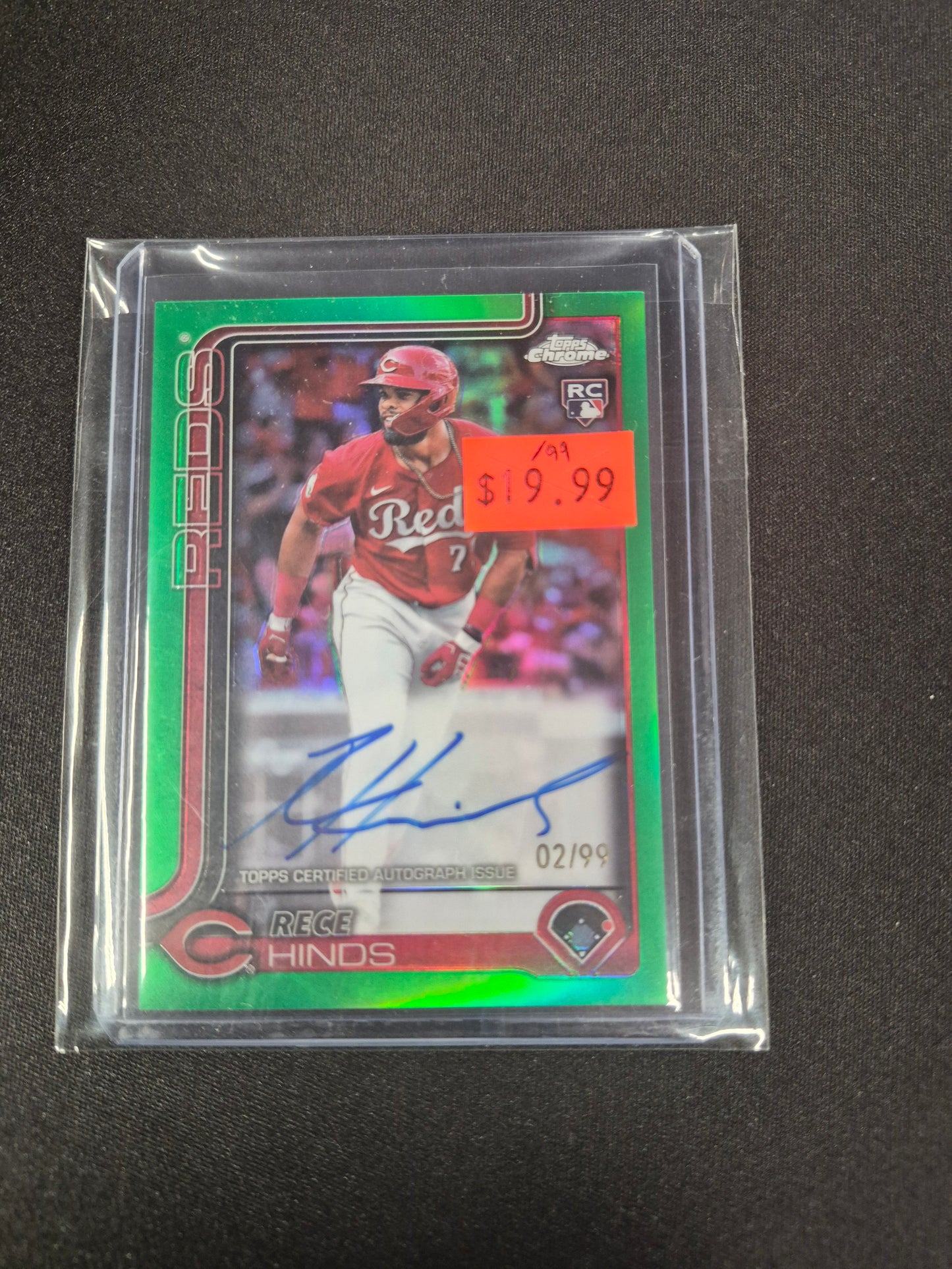 Rece Hinds Topps Chrome RC Auto /99 RA-AH