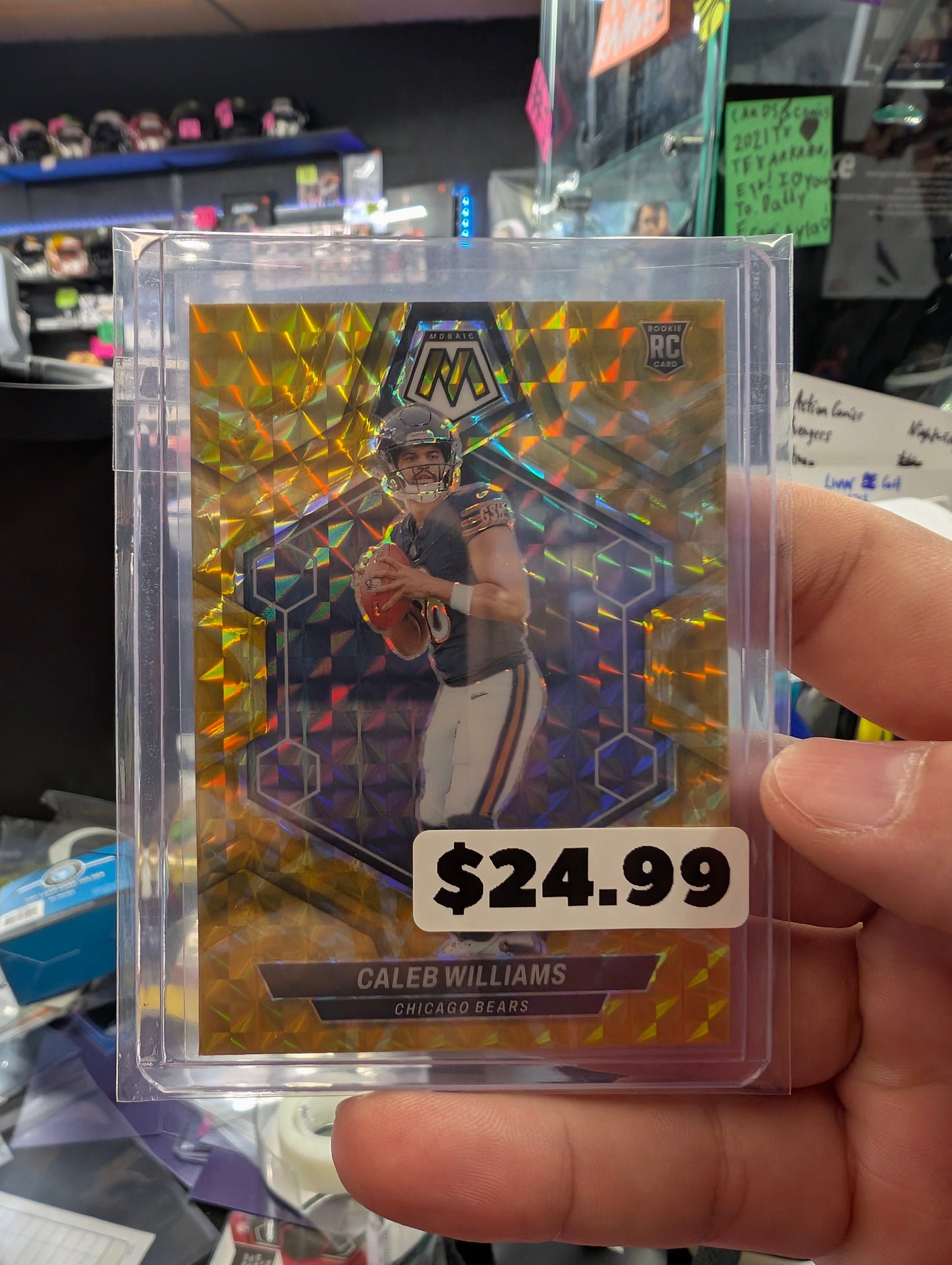 Caleb Williams Mosaic Yellow Reactive RC