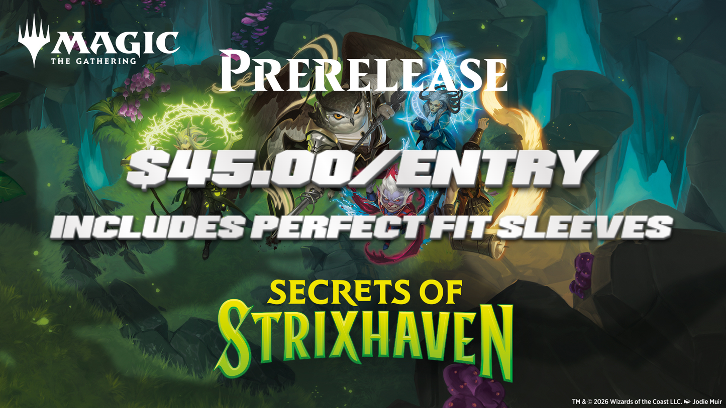 Secrets of Strixhaven Prerelease Entry