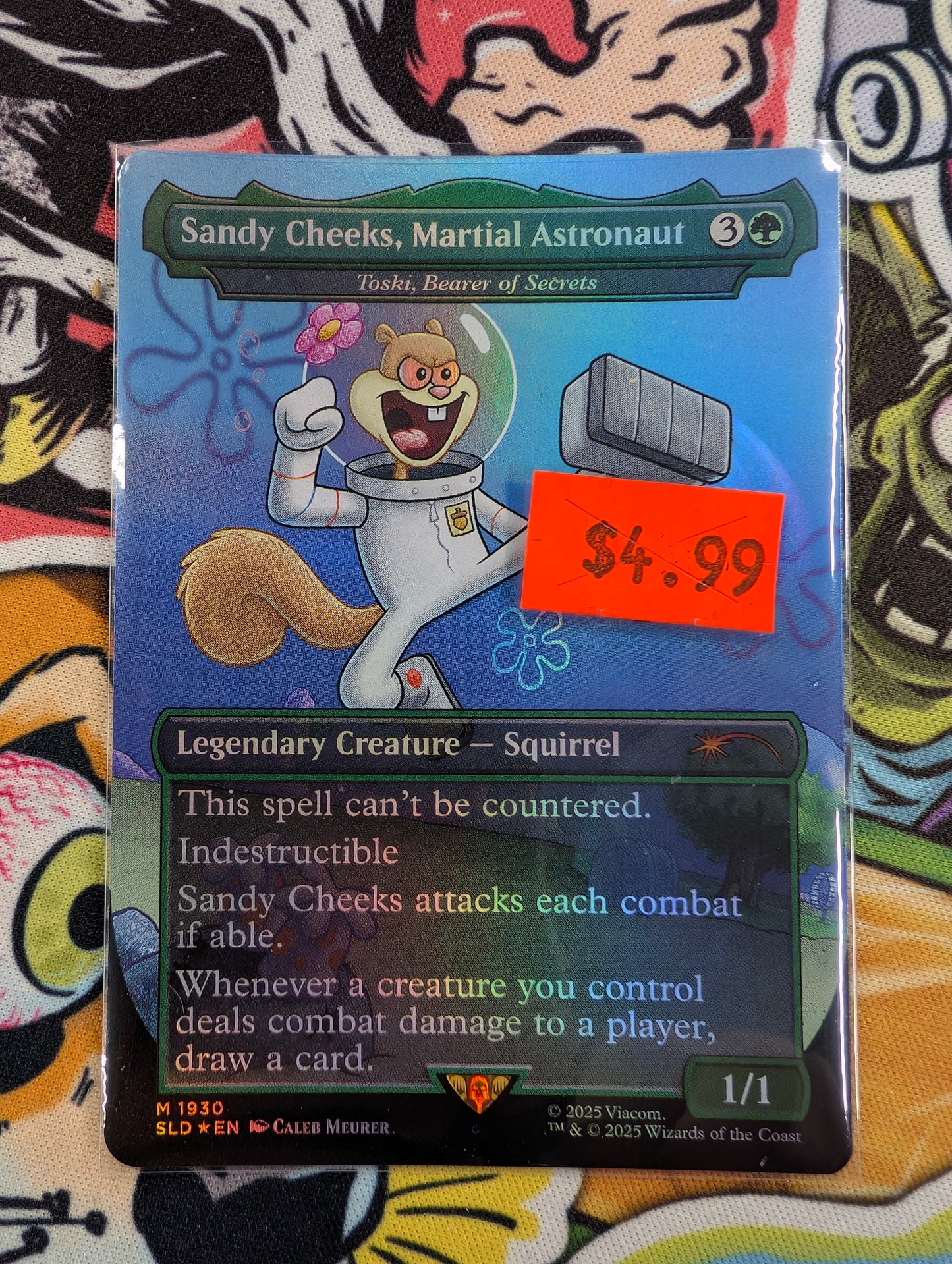 Sandy Cheeks, Martial Astronaut Secret Laire Foil M1930
