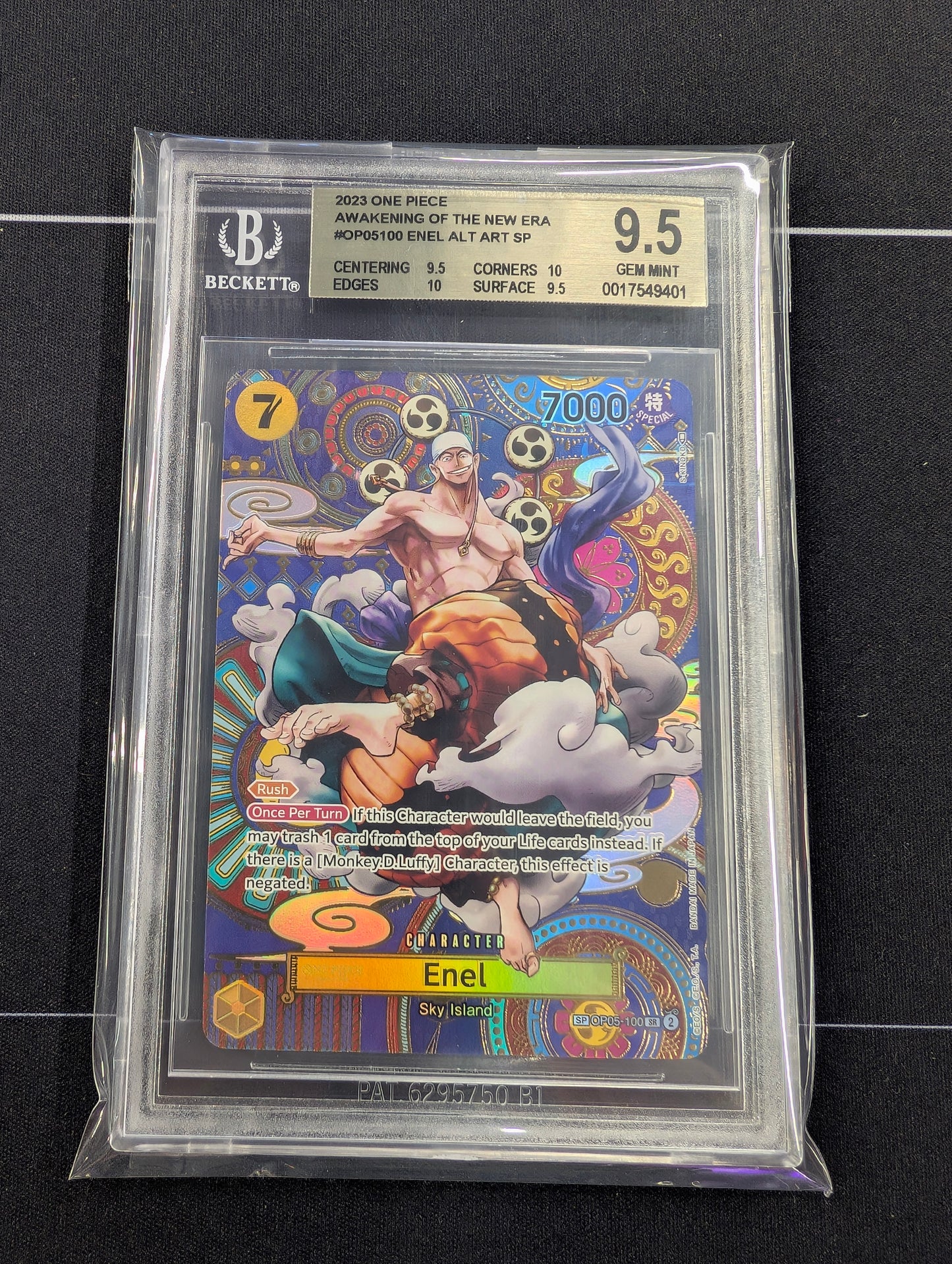 Enel Awakening of the New Area Op05100 Alt Art Gem Mint 9.5