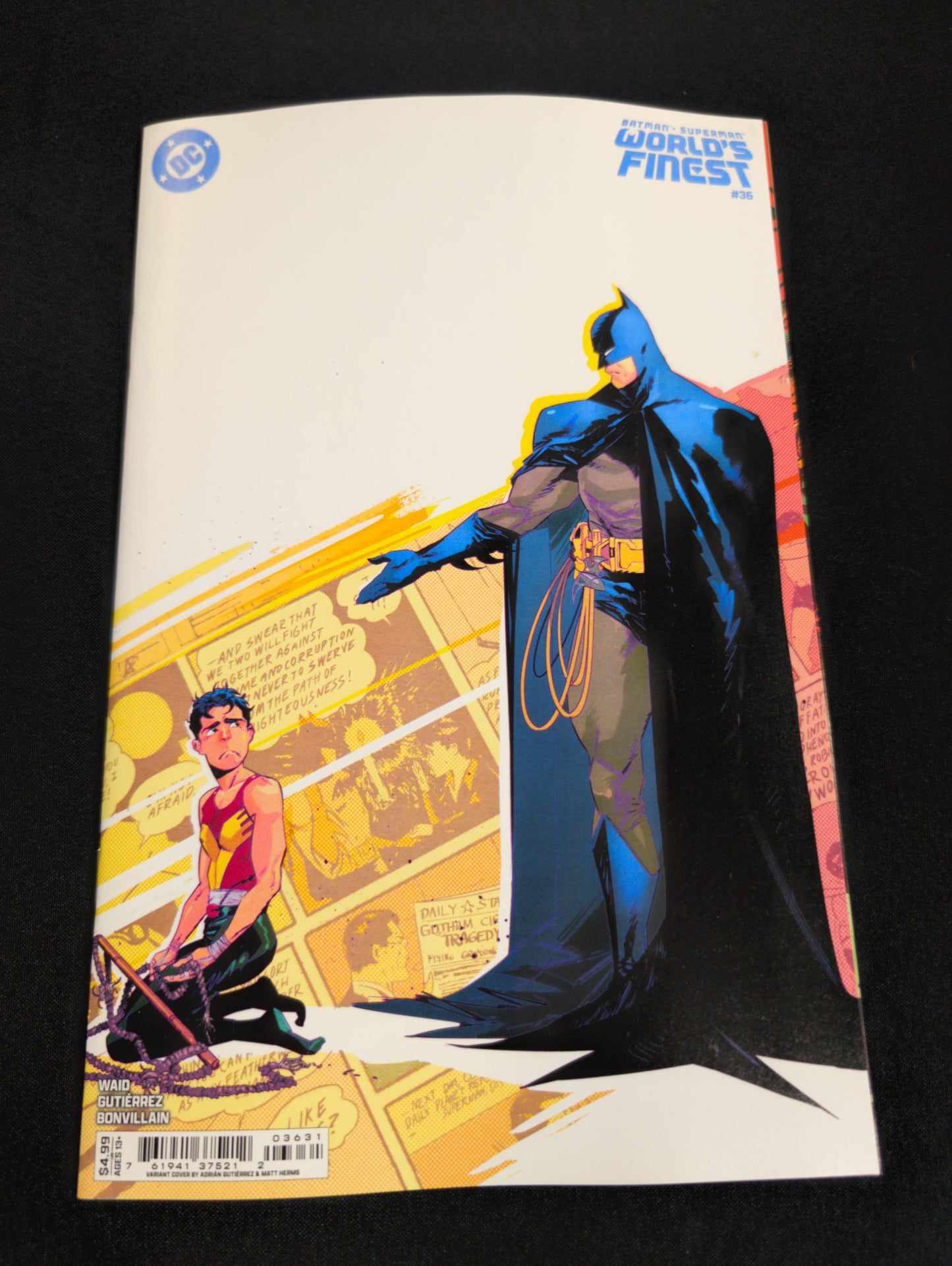 Batman Superman World's Finest #36 Gutierrez & Herms Variant Cover