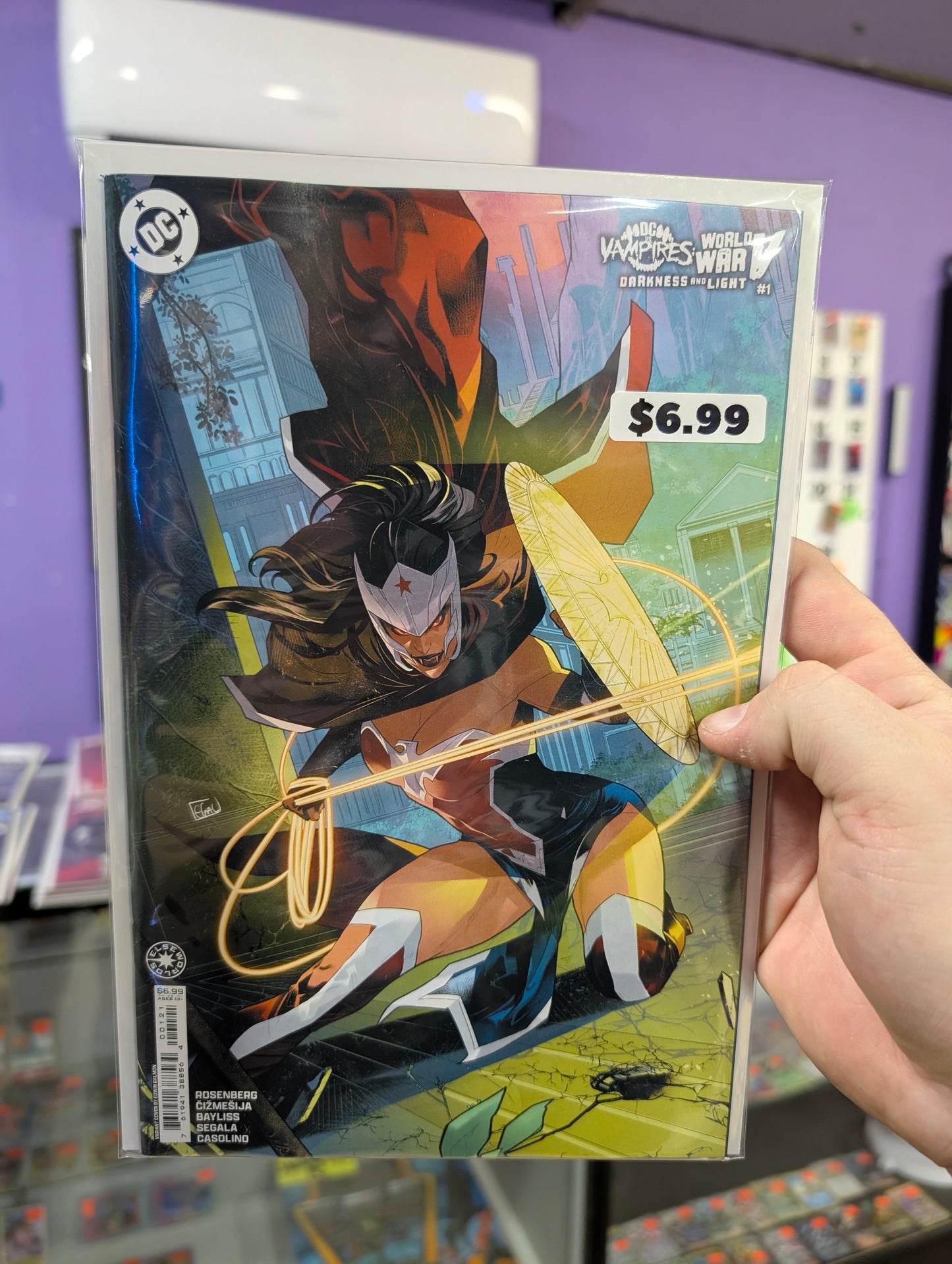 DC Vampires World War V Darkness and Light #1 Edwin Galmon Connecting Variant Card Stock Variant 2/15/25