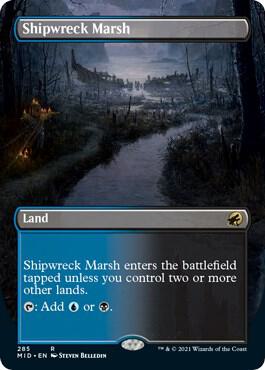 Shipwreck Marsh (Borderless) - Innistrad: Midnight Hunt (MID) Foil