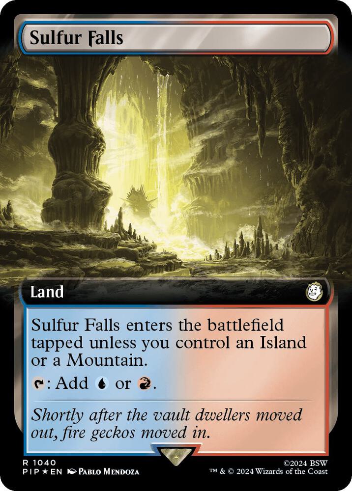 Sulfur Falls Surge Foil Extended Art 1040