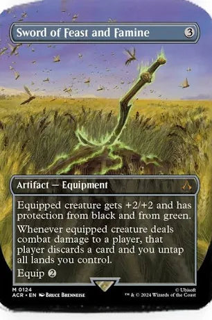 Sword of Feast and Famine Borderless Foil 0124 ACR