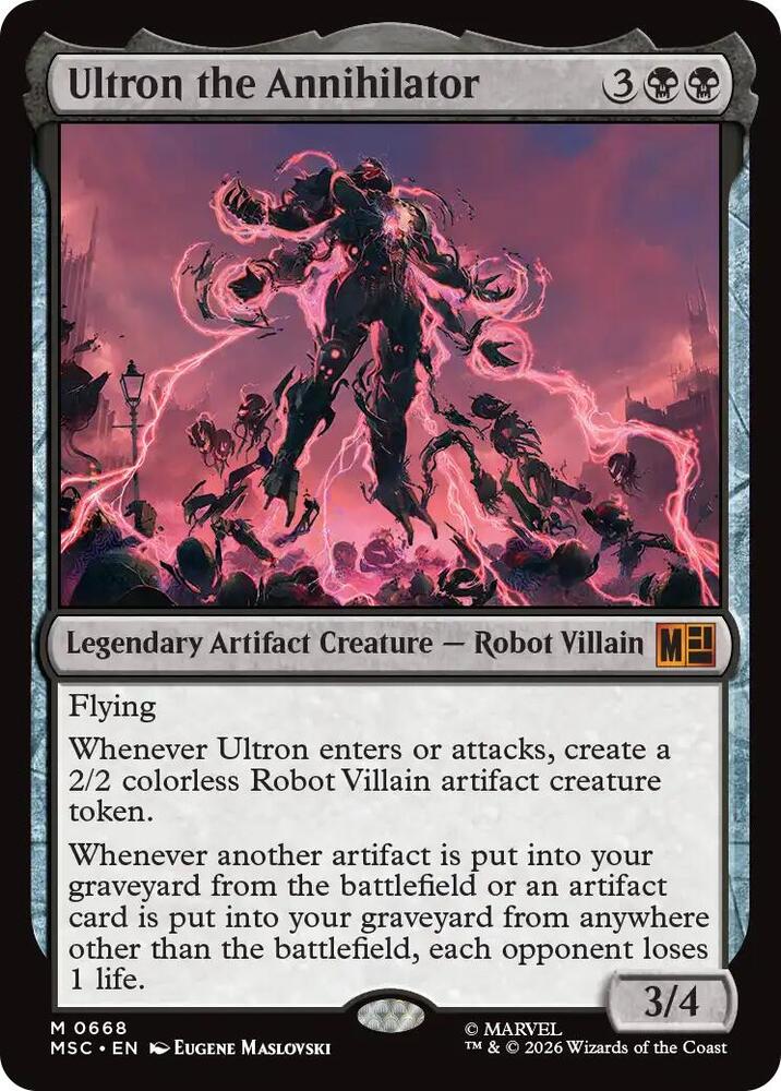 Ultron the Annihilator - Commander: Marvel Super Heroes (MSC)