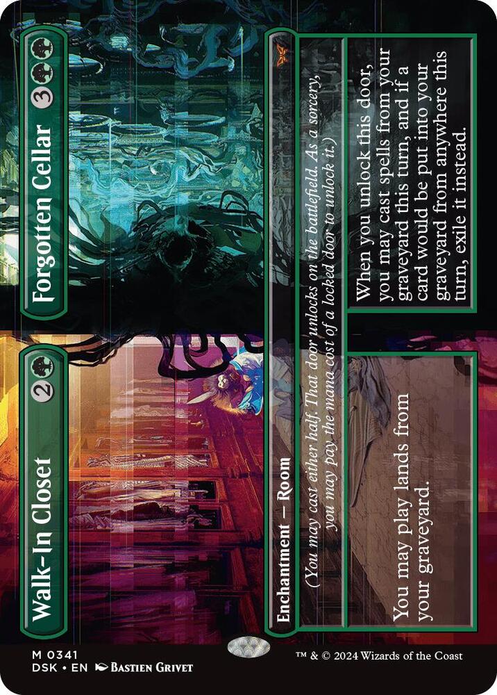 Walk-In Closet // Forgotten Cellar (Borderless Foil) - Duskmourn: House of Horror (DSK)