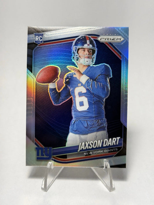 2025 Panini Prizm NFL Jaxson Dart Silver Image Variation #430 Rookie RC Giants