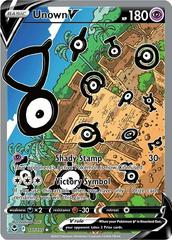 Unown V #177 Pokemon Silver Tempest Alternate Full Art