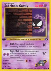 Sabrinas Gastly [1. Ausgabe] #96 Pokemon Gym Challenge