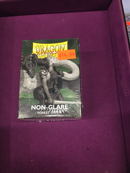 Non-Glare Forest Green Dragon Shield Sleeves