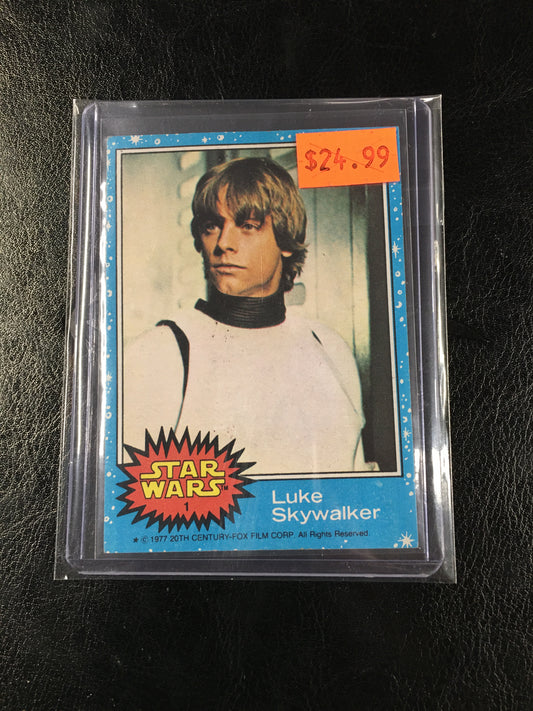 Luke Skywalker 1977 Blue Card #1