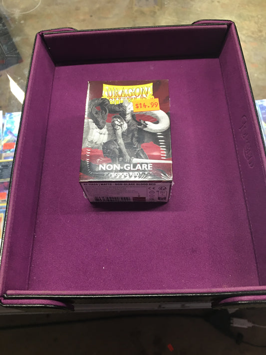 Non-Glare Blood Red Dragon Shield Sleeves