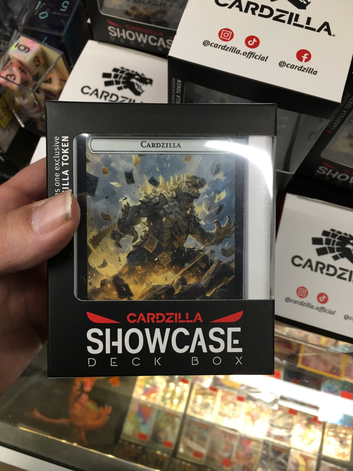 White Cardzilla Deck Box