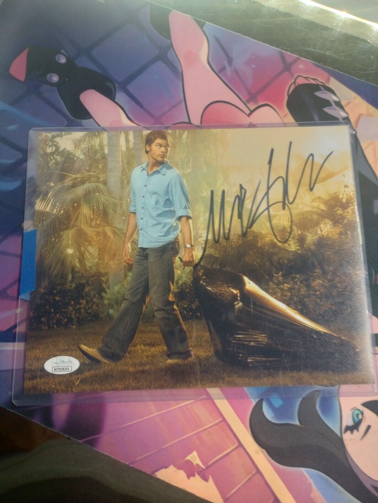 MICHAEL C HALL SIGNED 8X10 PHOTO  AUTOGRAPH DEXTER MORGAN COA JSA