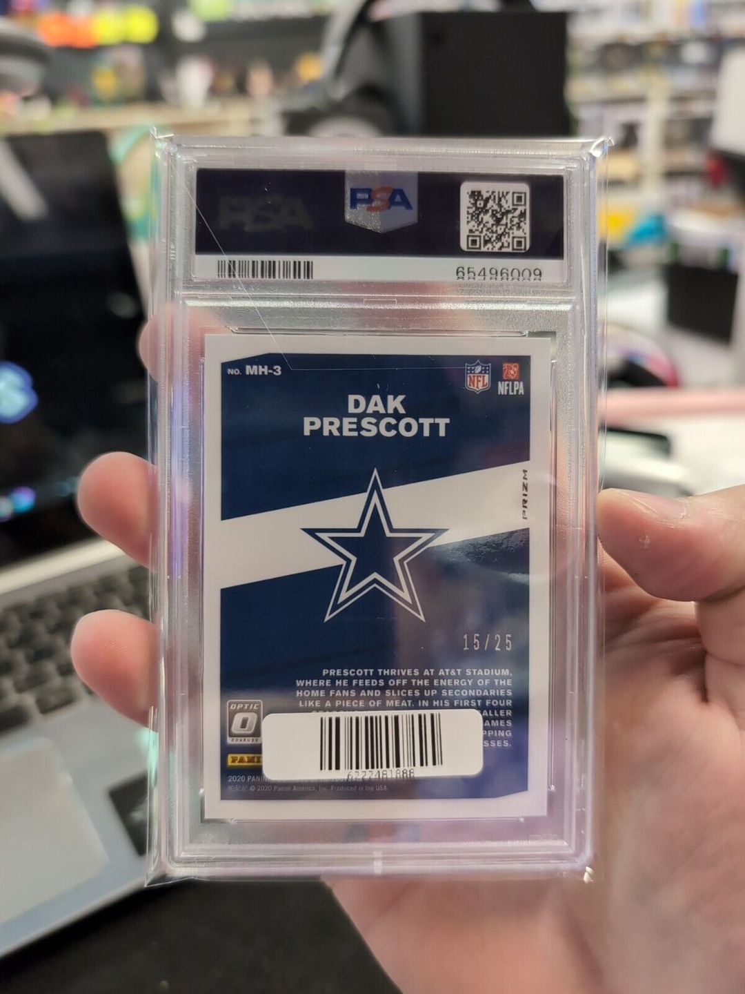 Dak Prescott 2020 Optic My House Black Pandora /25 PSA 9