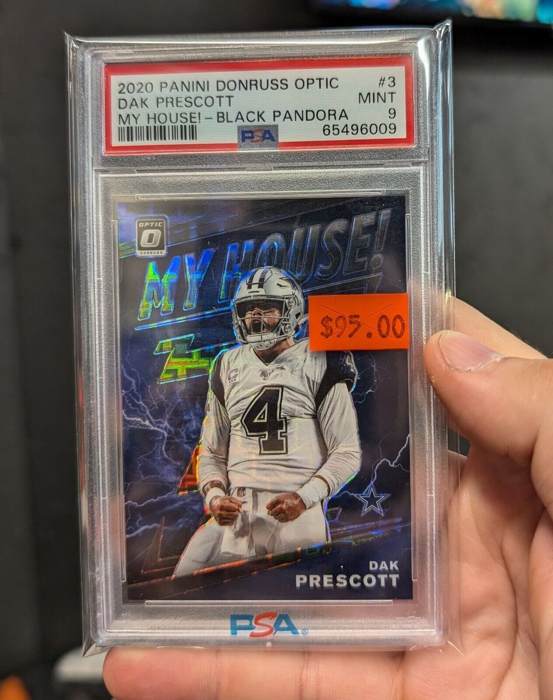 Dak Prescott 2020 Optic My House Black Pandora /25 PSA 9