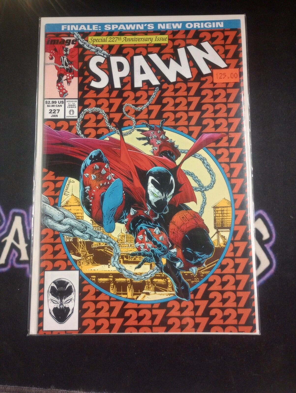 Spawn #227 Image Low Print Todd McFarlane NM- Amazing SpiderMan 300 Homage Venom