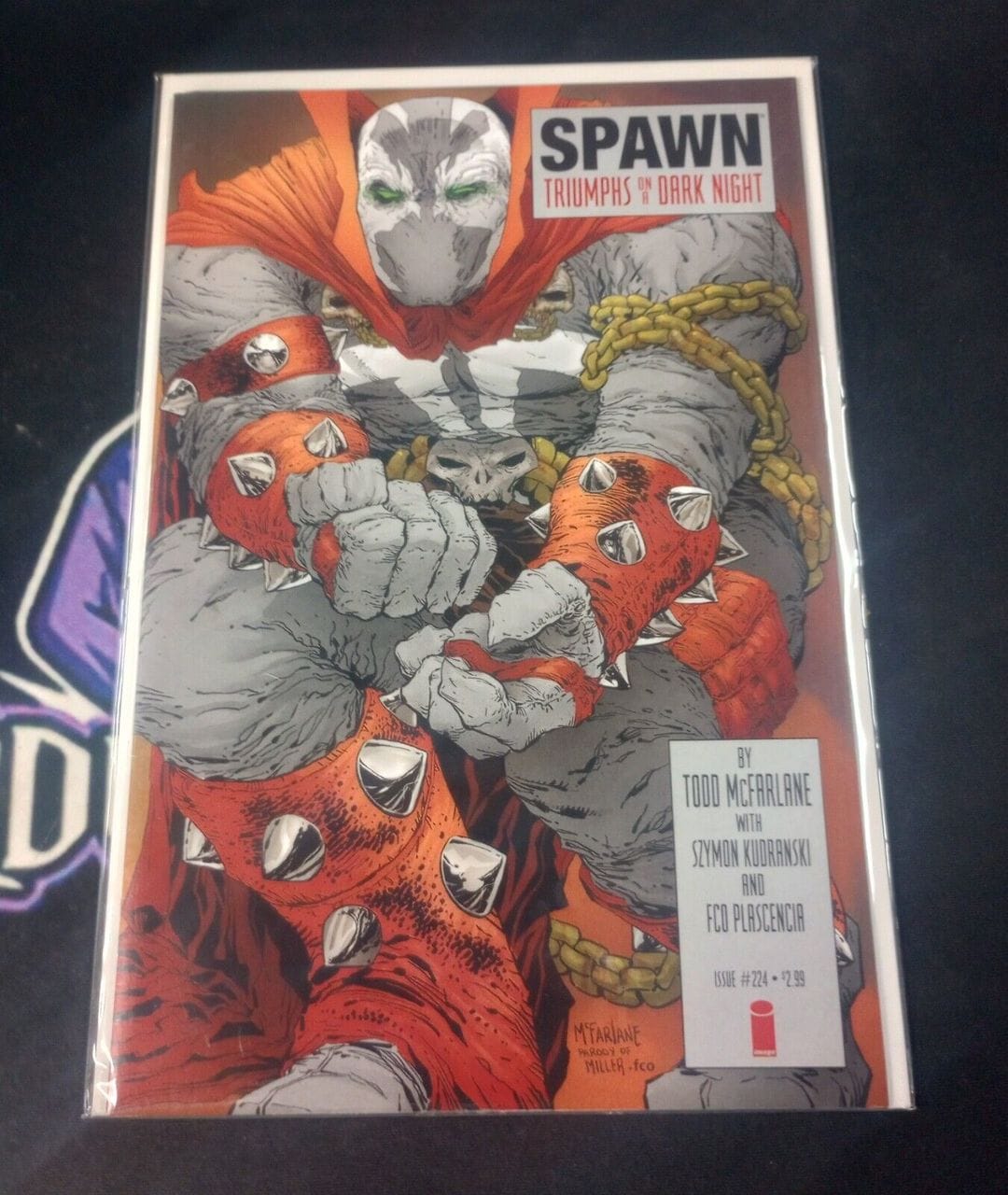 Spawn #224 Image Comics  Dark Knight Returns 2 Homage Cover McFarlane Check Pics