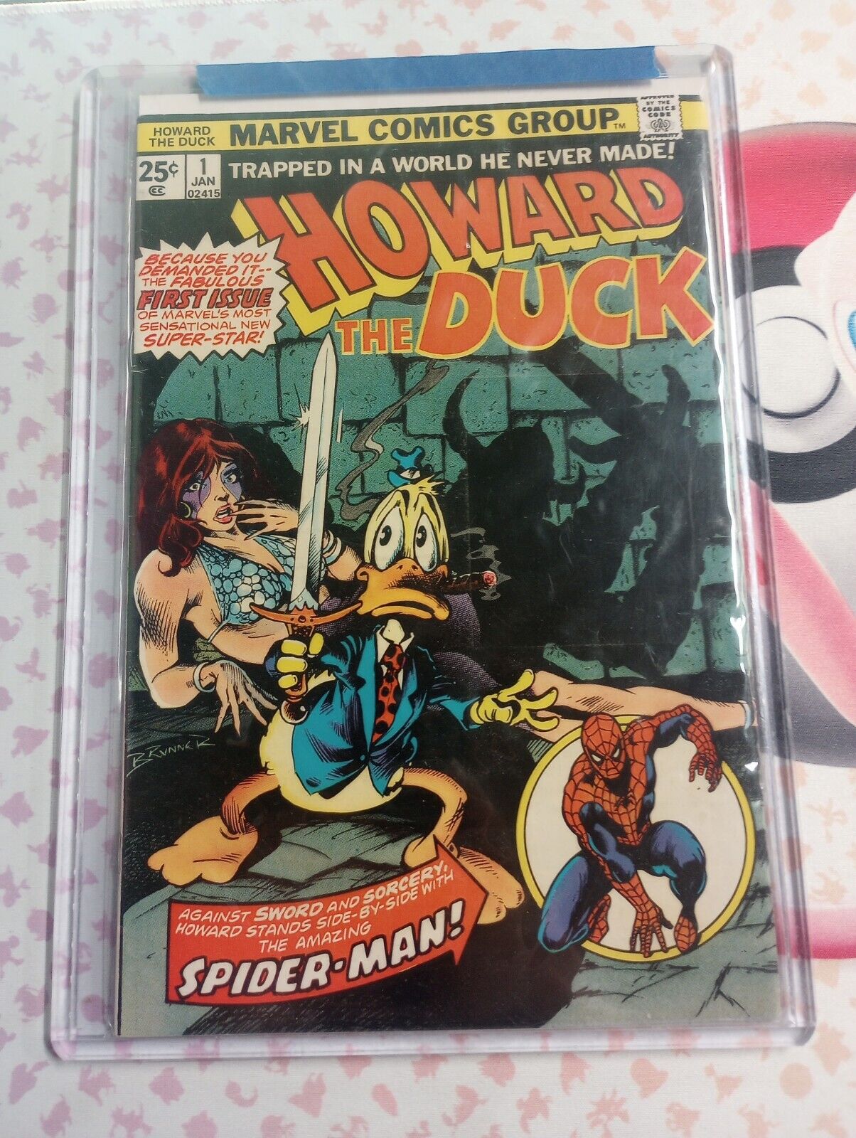 Howard the Duck #1 Spider-Man Appearance! Frank Brunner Cover! Marvel 1976 