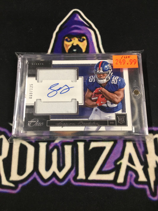 Saquon Barkley Panini One RC ON-Card auto /125