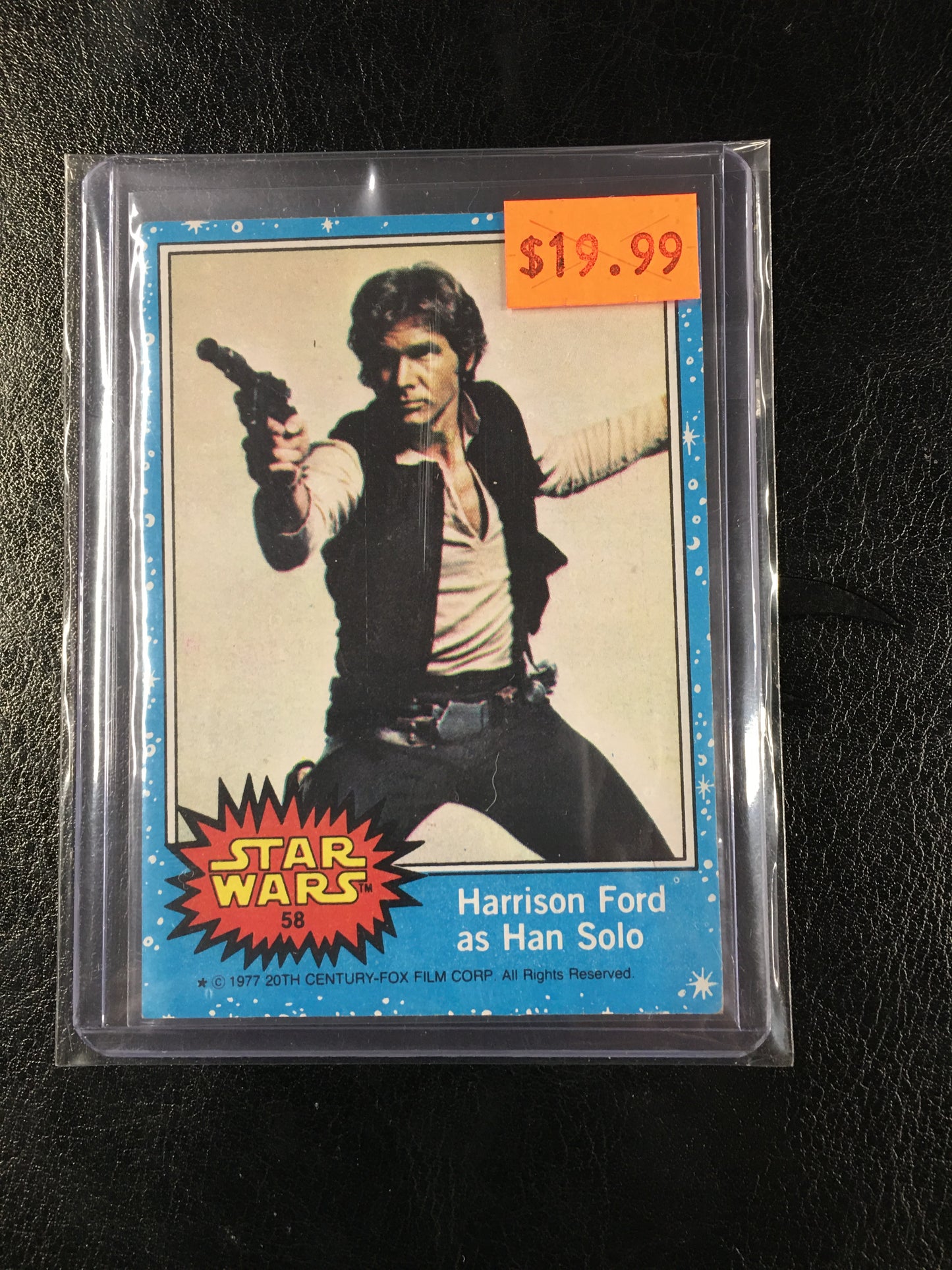 Harrison Ford as Han Solo #58 1977 Blue Border