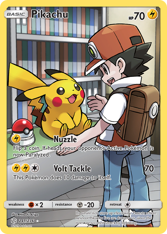 Pikachu (241/236) [Sun & Moon: Cosmic Eclipse] LP - CardWizards