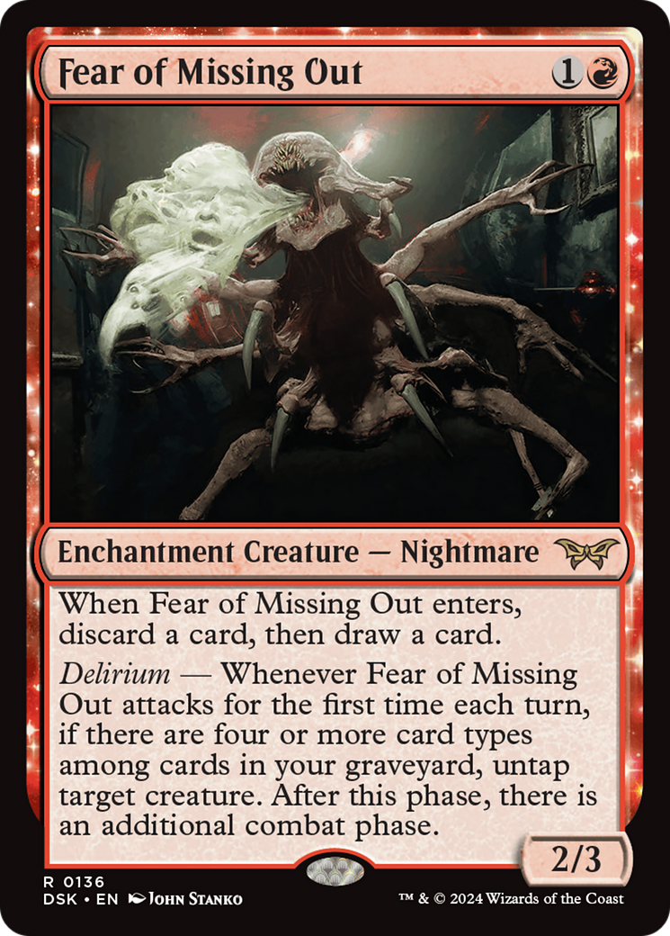 Fear of Missing Out Duskmourn 0136 Rare