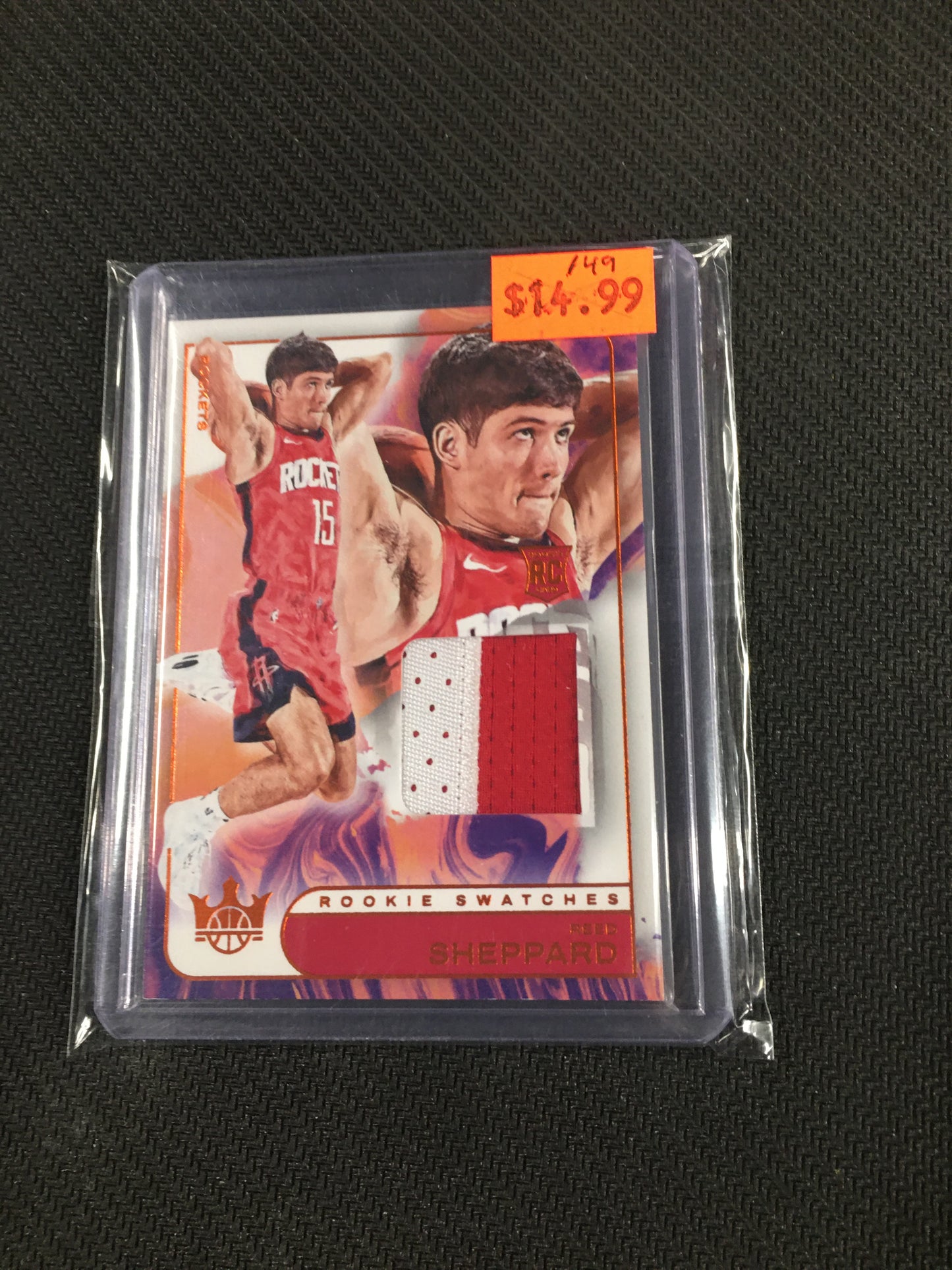 Reed Sheppard Rookie Swatches RC   Patch /49 Court Kings
