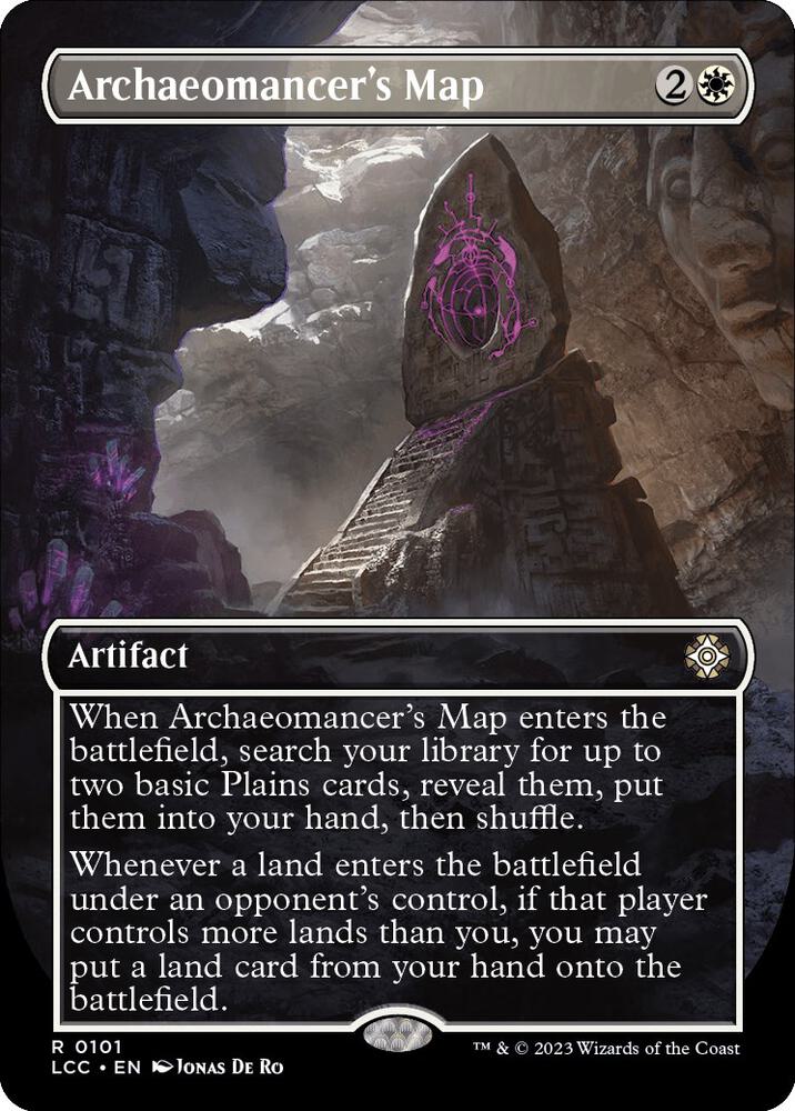 Archaeomancer's Map (Borderless) - Commander: The Lost Caverns of Ixalan (LCC