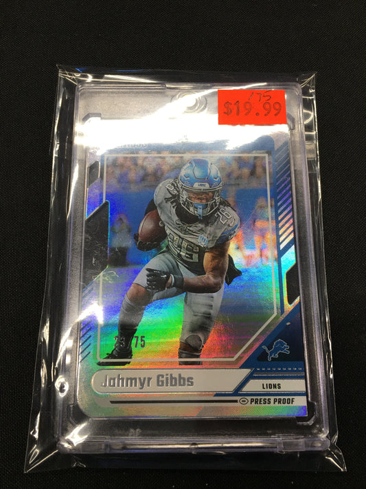 Jahmyr Gibbs /75 Donruss die-cut 2024 143