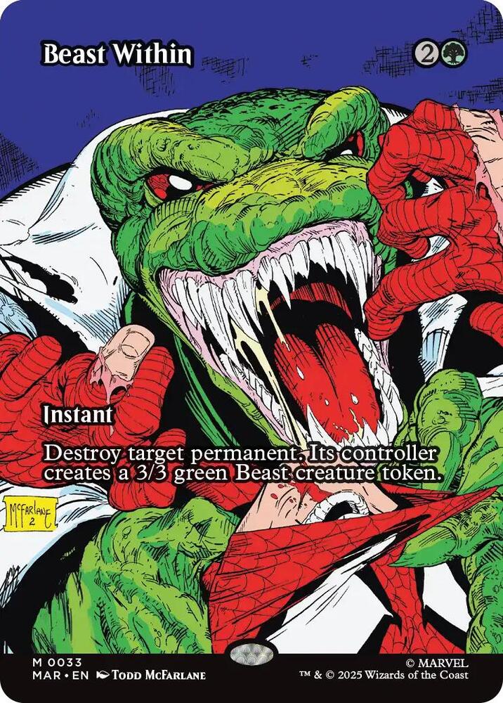Beast Within (Borderless Foil) - Marvel Universe Eternal-Legal (MAR)